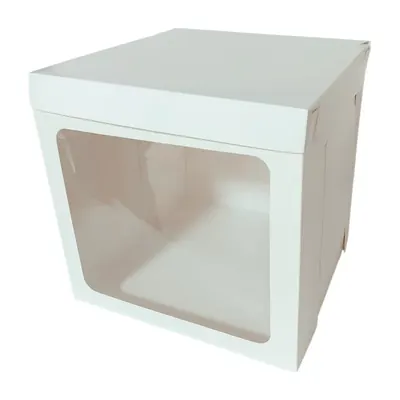 Caja cuadrada blanca alta visión 32 × 32 × 30 cm – Plásticos La 29 Pereira