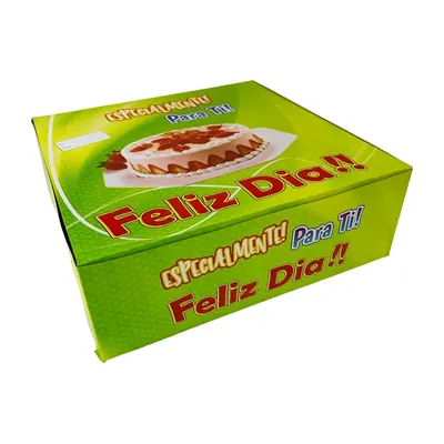 Caja cuadrada impresa (Feliz día, Para ti…) – Plásticos La 29 Pereira