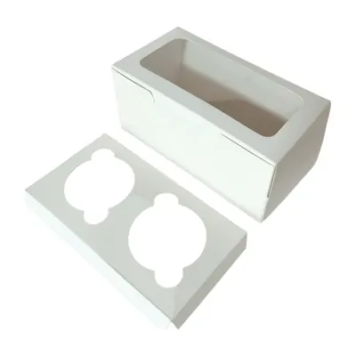 Caja para muffin × 2 Para 2 muffins – Plásticos La 29 Pereira