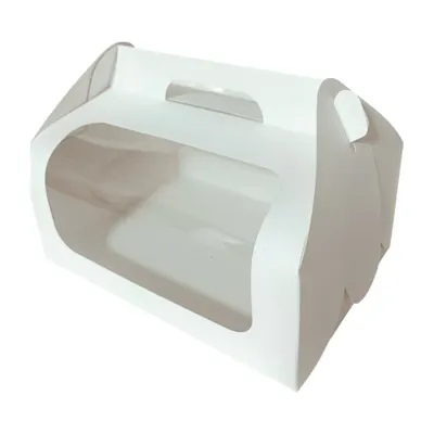 Caja pastelera con agarradera 25 × 18 × 14 cm – Plásticos La 29 Pereira