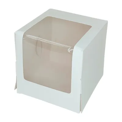 Caja para torta alta visión 12 × 12 × 8 cm – Plásticos La 29 Pereira