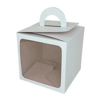Caja blanca ventana automática con agarradera 14 × 14 × 14 cm – Plásticos La 29 Pereira