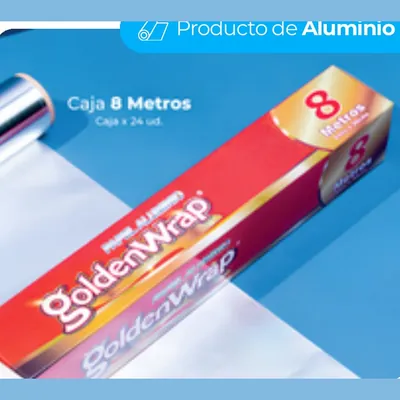 Papel aluminio caja 8 m 8 m × 30 cm – Plásticos La 29 Pereira