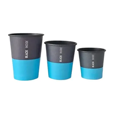 Vaso de cartón Black Inside 9 oz 9 oz negro y azul – Plásticos La 29 Pereira